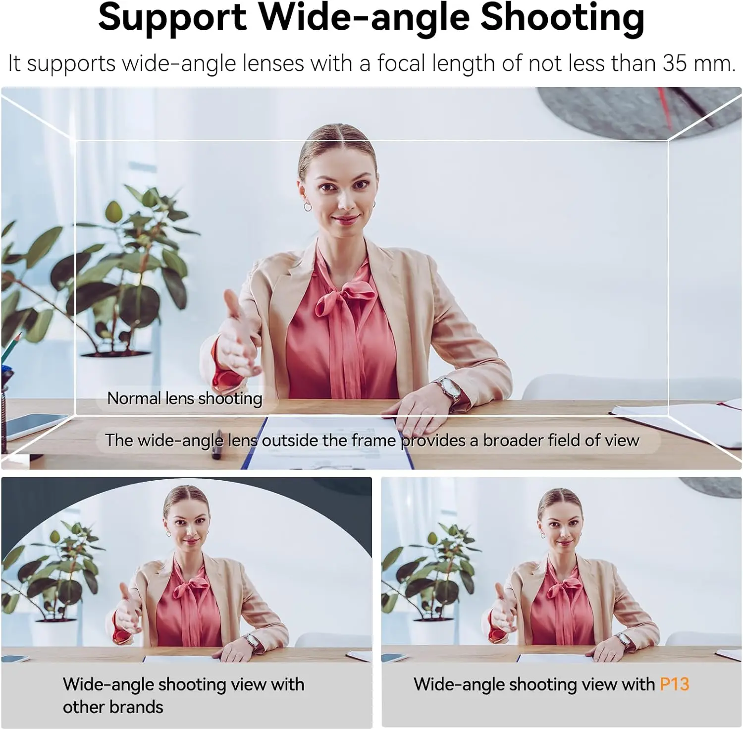 Portable Teleprompter for Camera and Tablet with Foldable Light Shield, Bluetooth Remote and Storage Bag, Compatible with 12.9" iPad Pro, for DSLR, YouTube Video Recording and Streaming view 6