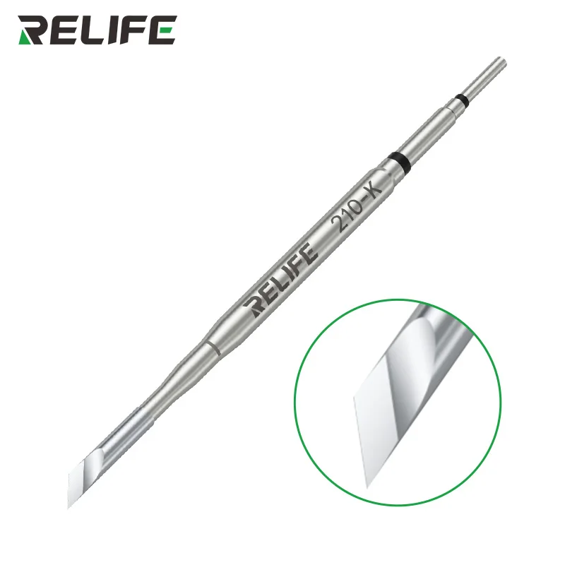 

RELIFE 210 Soldering Iron Tip Set I/S/K Soldering Tip and Core Fast Heat Transfer and Rapid Heating for 210 Handles Tools