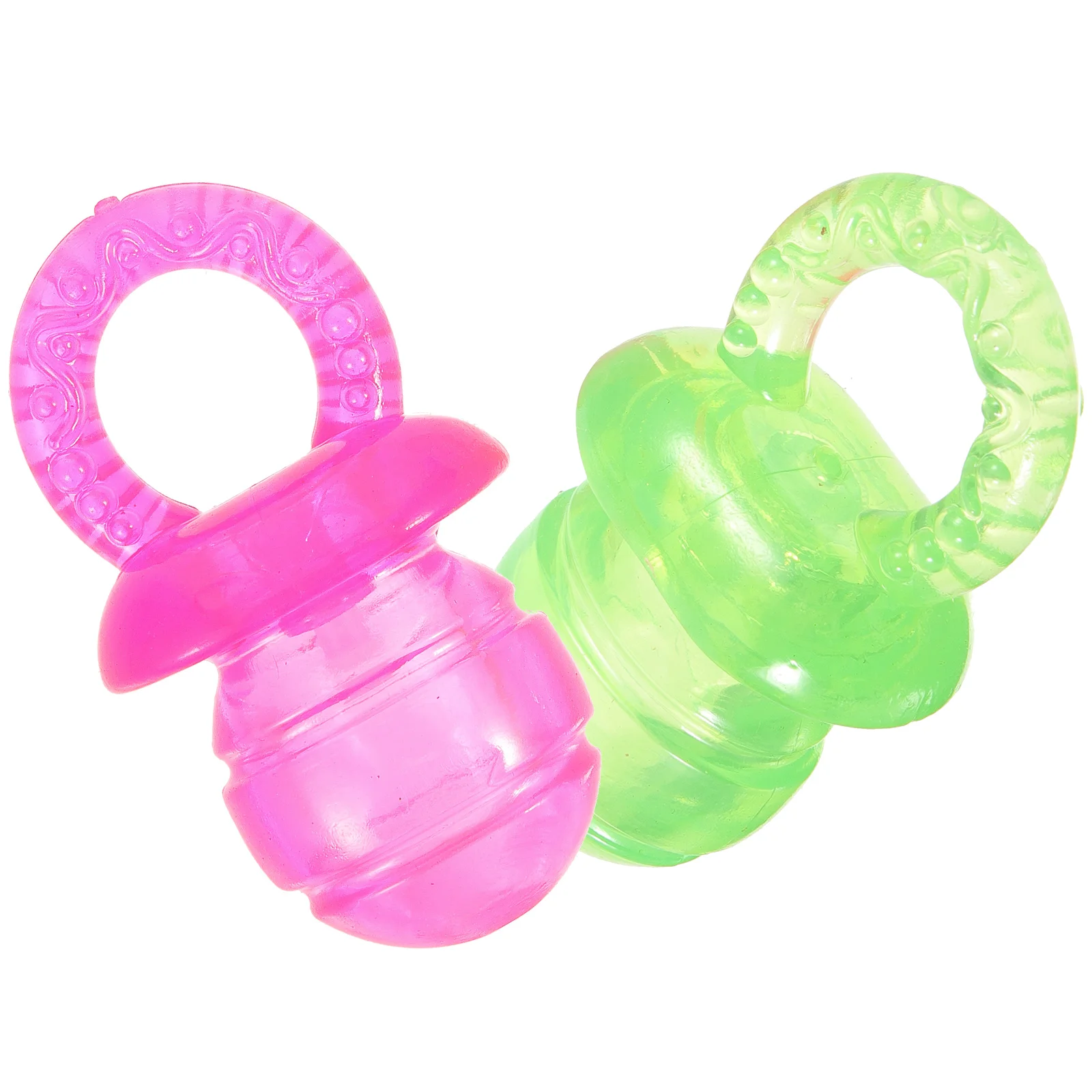 2pcs Dog Teether Chew Toy Colorful Pet Teething Toy Creative Dog Chewing Toy