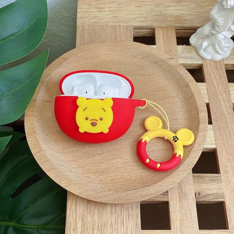 Cartoon Disney Earphone Case For EDIFIER X2/N2PODS/Q2 Silicone Wireless Blutooth Protective Earbuds Cover Charging Box With Hook