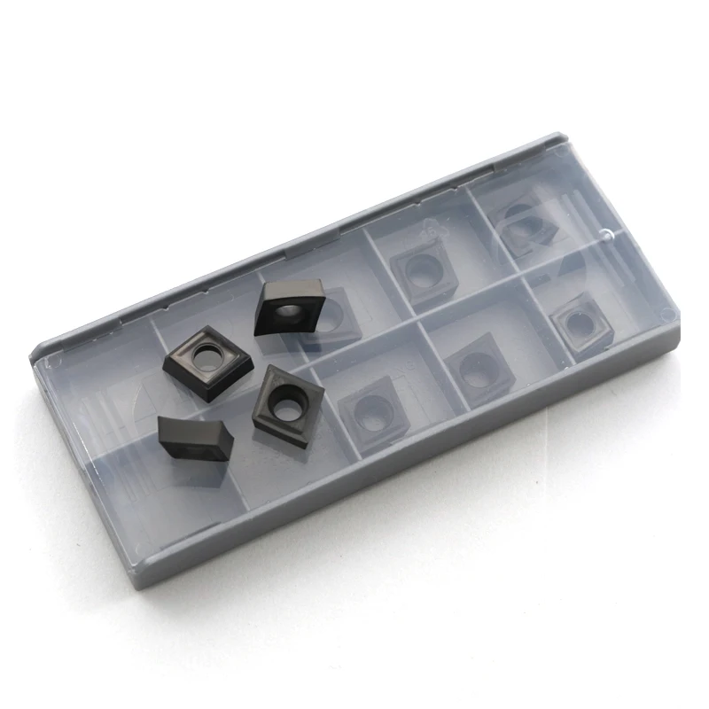 CCMT09T304-SM IC907 IC908 10 Buah Alat Pemutar Internal Alat Pemotong Penggilingan Karbit Aksesori CNC untuk Pisau CCMT09T304