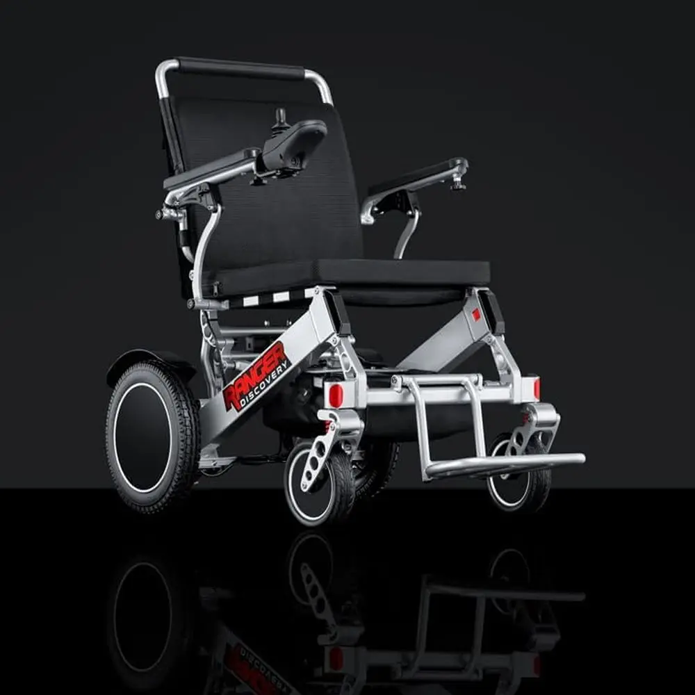 

Lightweight, Foldable, Heavy-Duty Electric Wheelchair with XL Seat, All-Terrain Mobility Ranger Discovery XL
