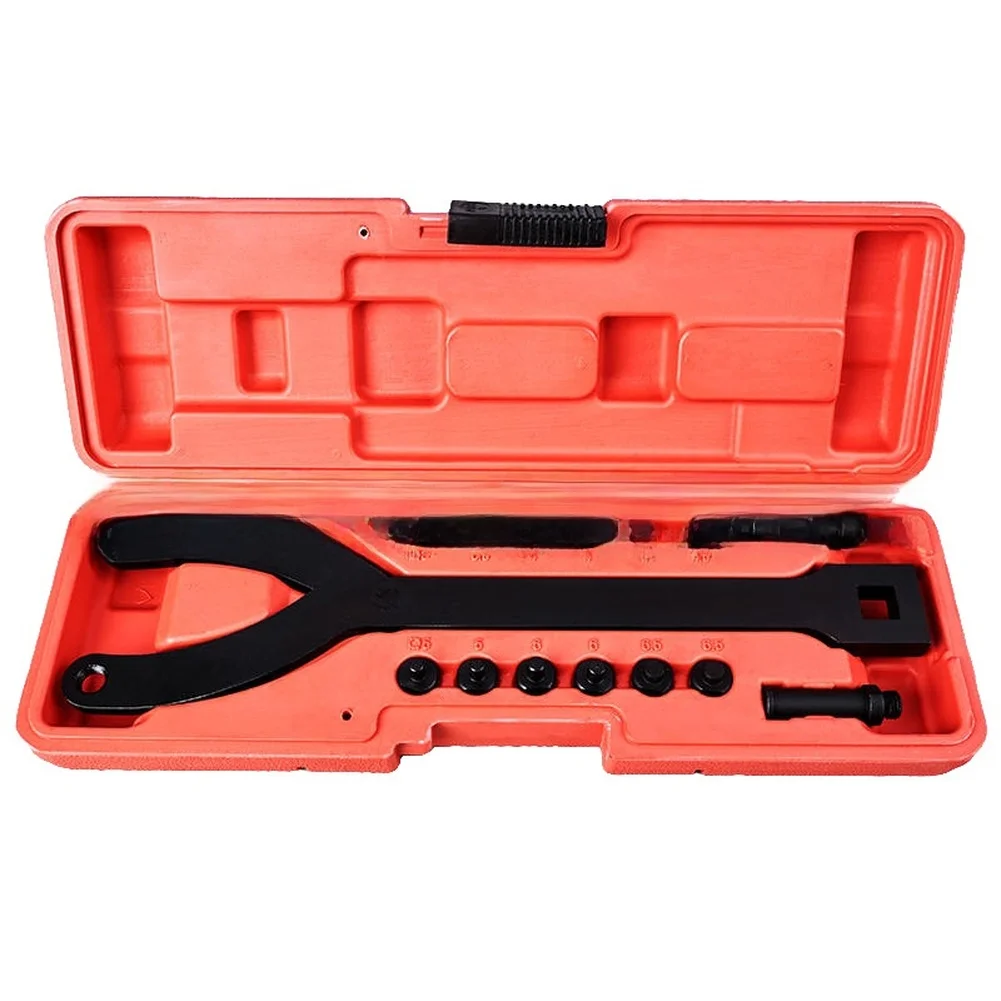 Camshaft Crankshaft Wrench Set 15 Piece Adjustable FOR 2.4L 3.2L For Vehicles Blackened 45# Steel Construction