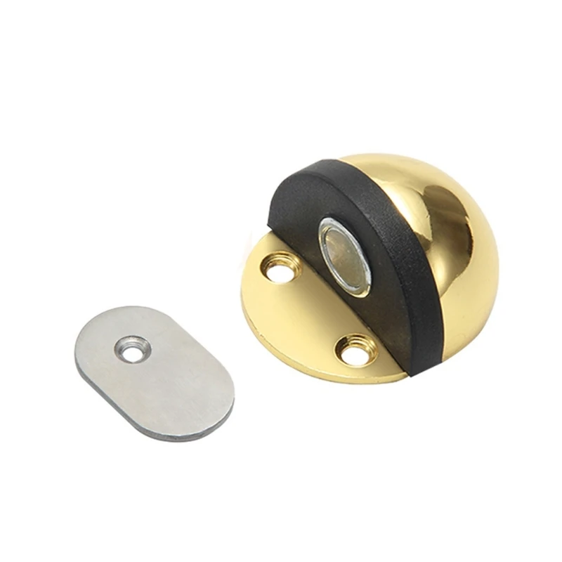 Upgrades Tool Easy Installation Door Stop Steel Rustproof Concealed Design with Rubber Cushion For Interior Door