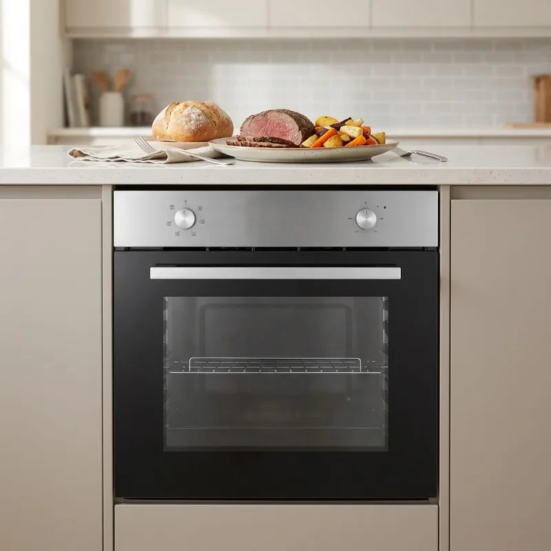 Built-in Electric Oven 66L Large Capacity Multi-function Home Kitchen Baking Oven 60cm