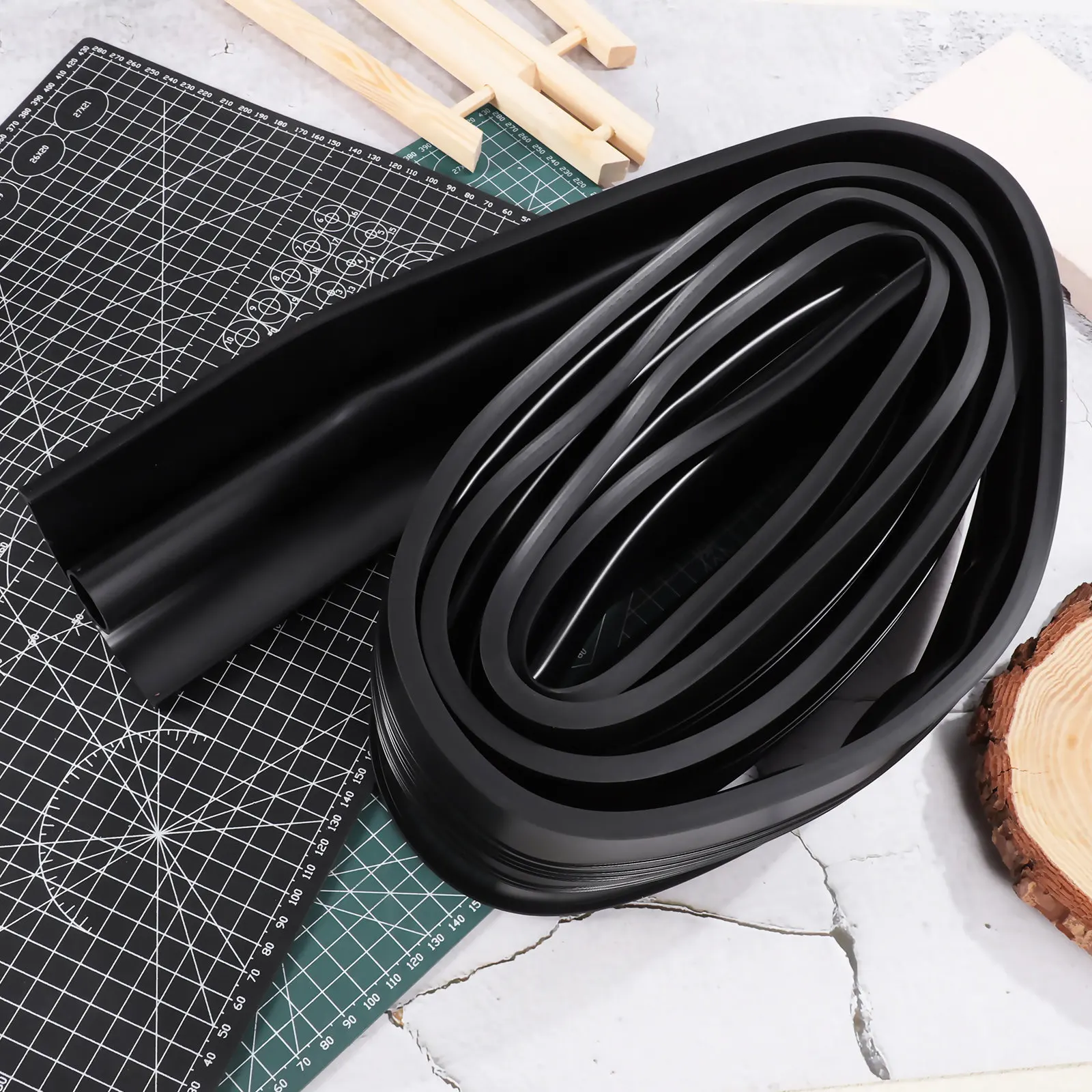 

Уплотнительная лента для гаражных ворот из EPDM, 1 рулон, особо толстая, для нижнего порога, защита от дождя, мусора, сквозняков, изоляция