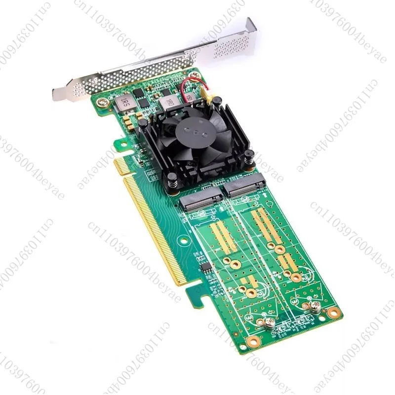4-Disk expansion card PCIEx16 adapter card splitting-free dual-disk SSD expansion