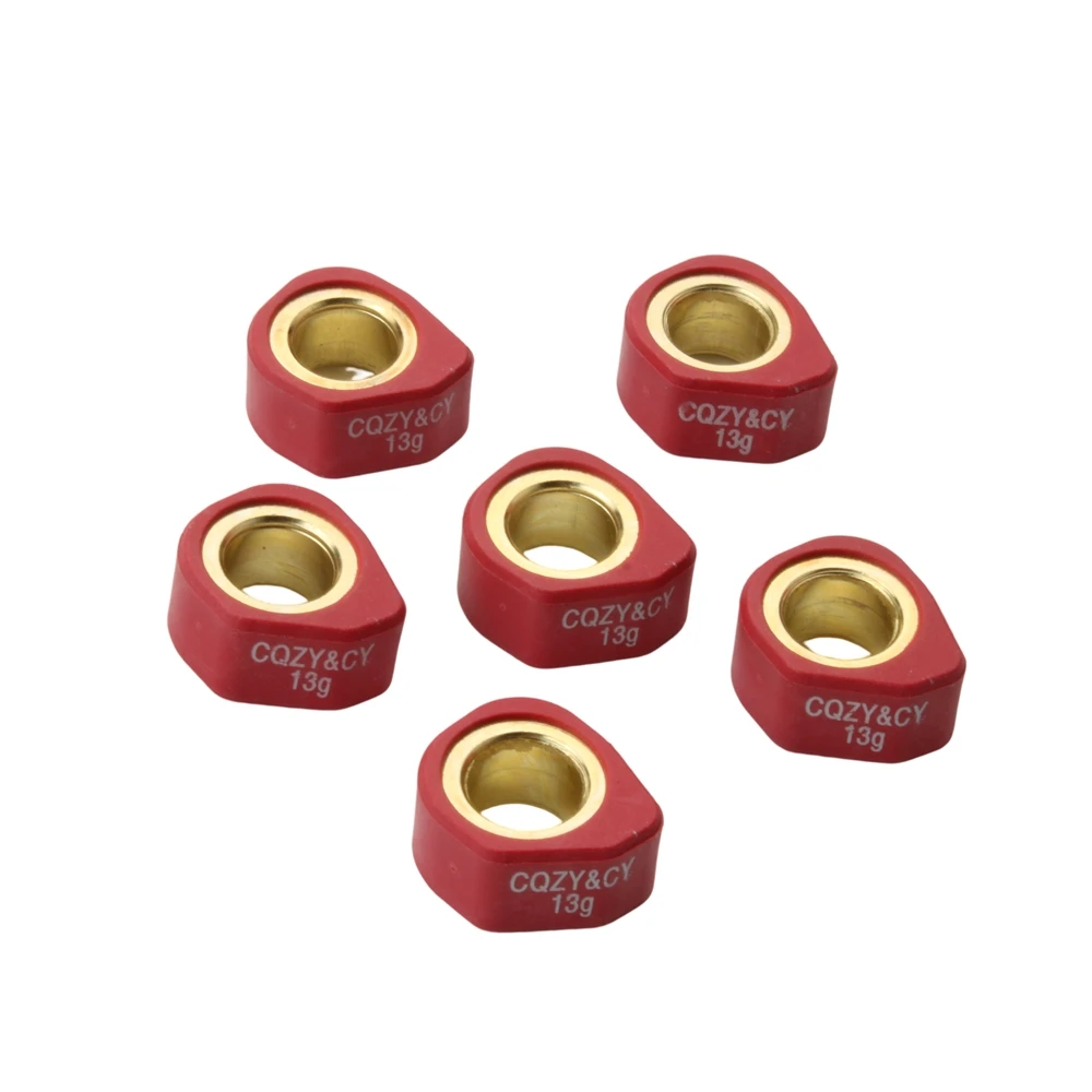 6pc Racing Roller Set / Variator Weights 20x12mm 9g 11g 13g 16g For MBK Doodo Flame R F X 125 Skyliner Thunder 125cc 150cc