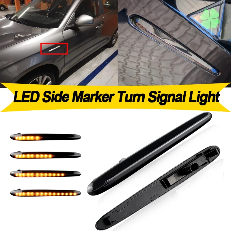 

2 шт. светодиодные боковые габаритные указатели поворота для Alfa Romeo Giulietta Ti Sprint Velocce Typ 940 2010-2016