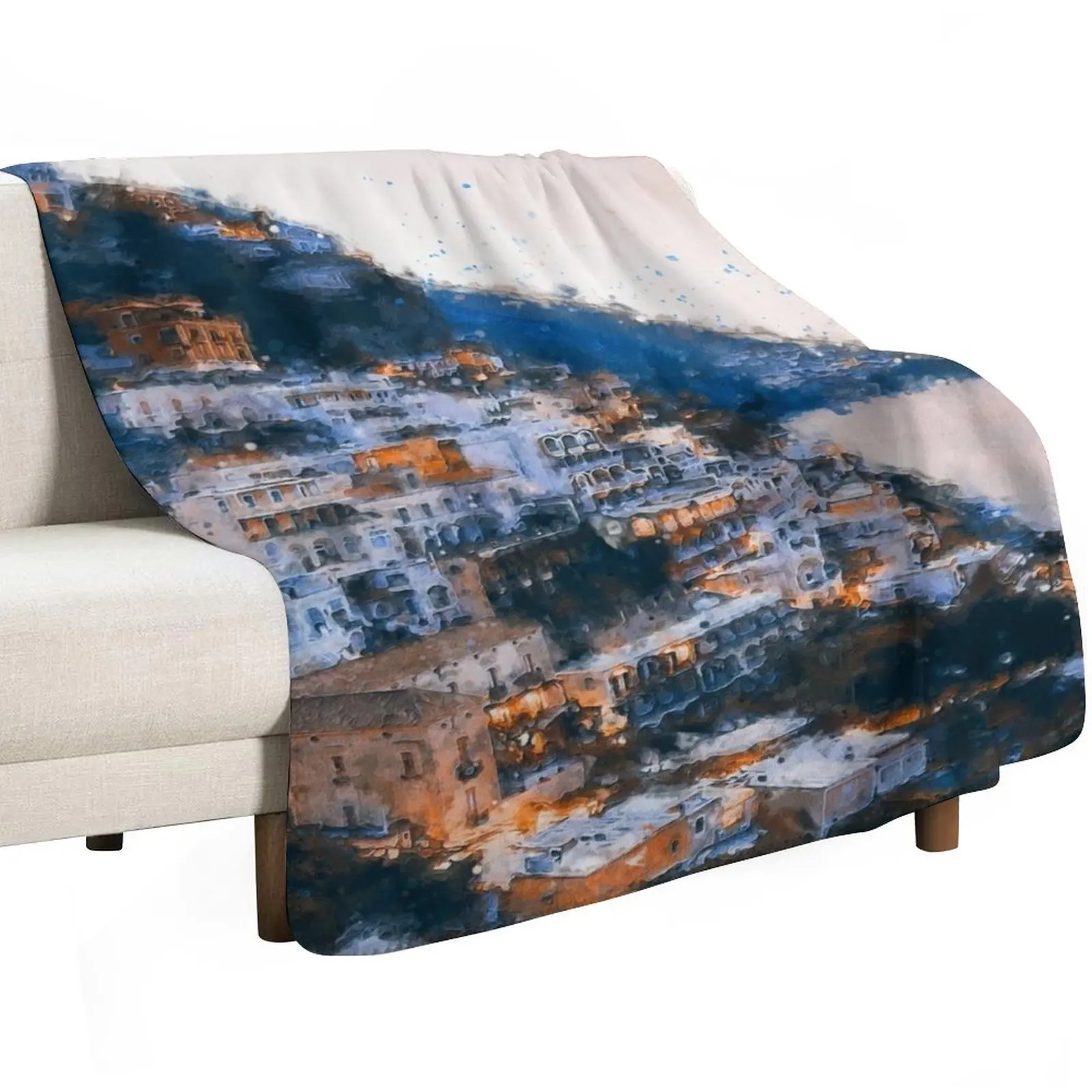 Positano, beauty of Italy Throw Blanket Luxury Designer for winter Camping Sofa Decorative Sofa Luxury Throw Blankets