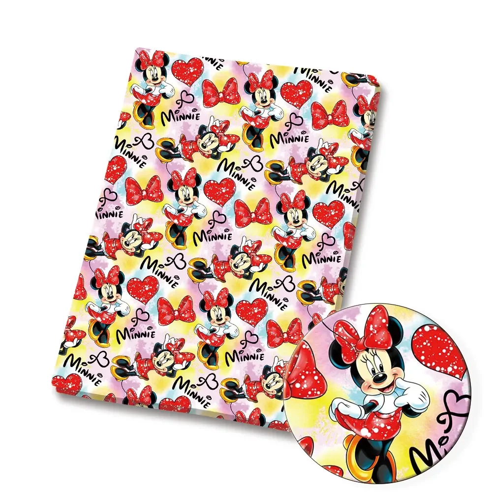 Disney Cartoon Fabric Hot DIY Handmade Sewing Patchwork Quilting Baby Dress Home Sheet Printed Fabric Tkanina do szycia dzieci