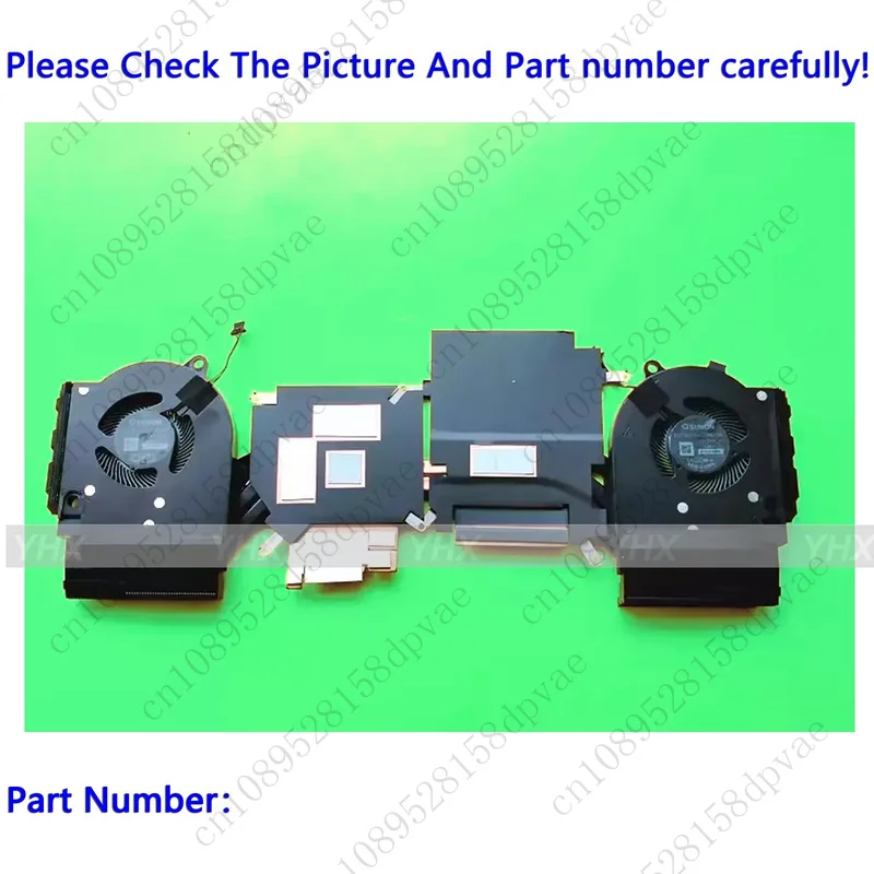 

GYX New For Dell G15 5525 AMD COOLING FAN HEATSINK 01FM26.