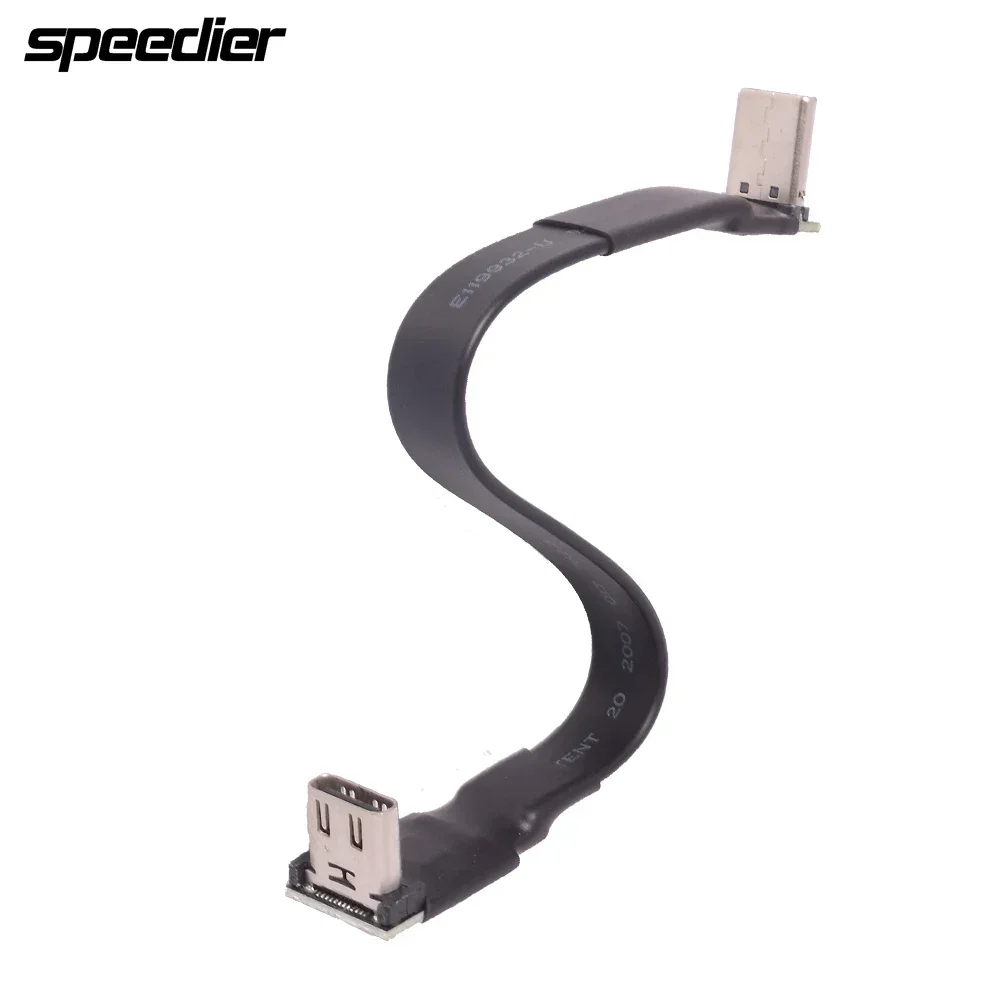 

USB 3.1 10Gbps Adapter Extension Cable Type-C To Type-C 90 Degree Angle 1.5A 13P Multi-Function Cable for Built-in USB Device