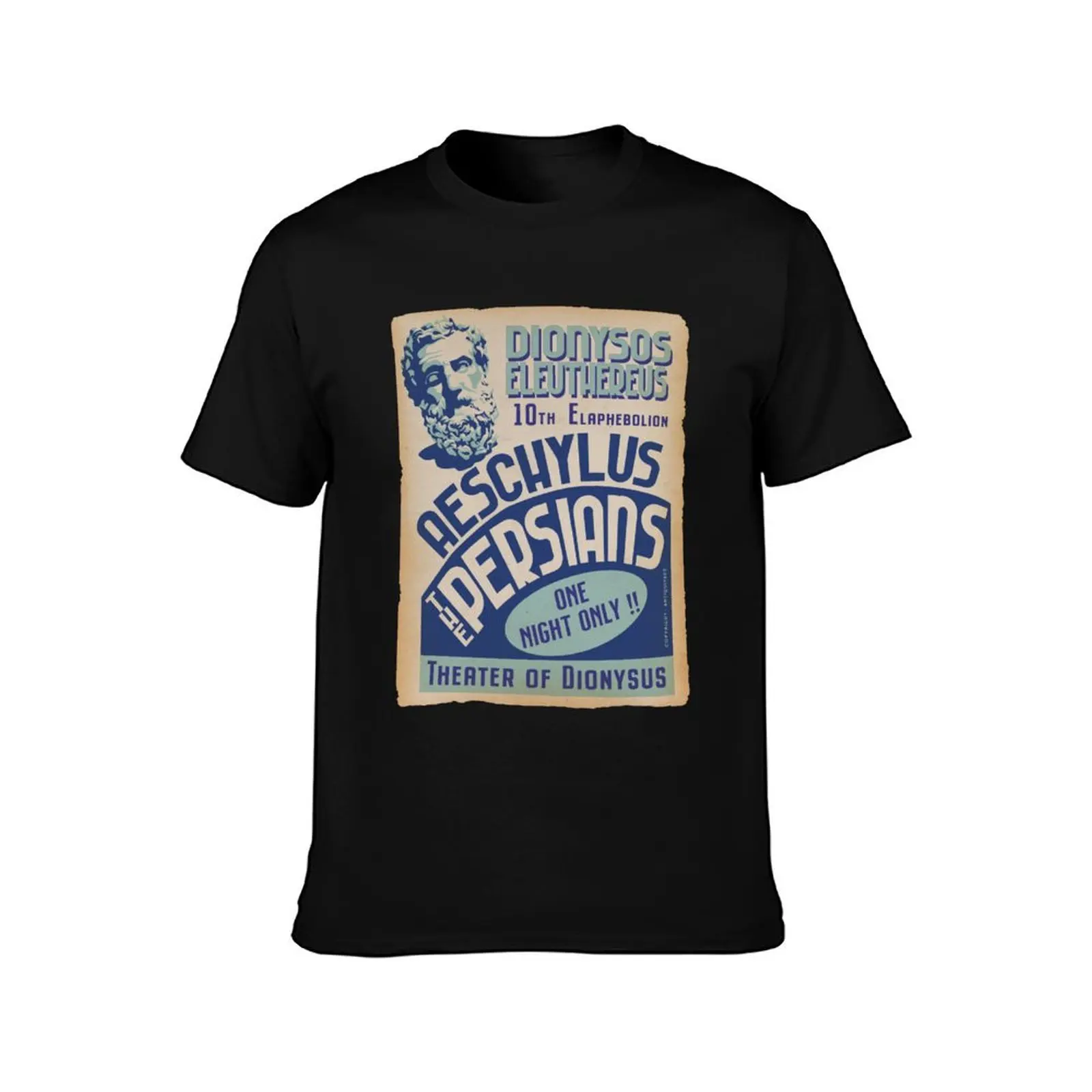 Aeschylus THE PERSIANS Premiere Poster, 472 BC T-Shirt Relaxed Fit Casual Short Sleeve Top T-Shirt