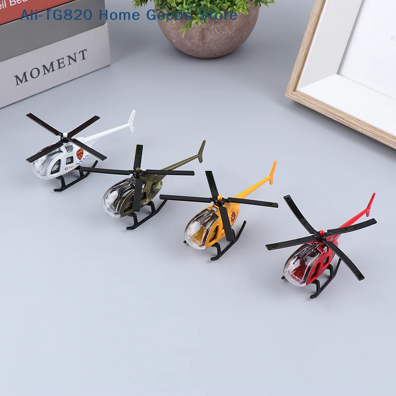 

[TG820]Mini Alloy Helicopter Model Toys Collection Decorations Simulation Airplane Toys For Kids Boys Birthday Gift