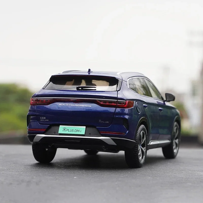 1:18 Scale 2022 BYD PLUS DM-i SUV Simulation Alloy Car Model Diecast Toy Vehicle Ornaments Collection Collectible Toys Cars