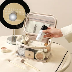 Transparent Makeup Bag Large Capacity High Appearance Level Portable Storage Bag Multi-functional Waterproof Toiletry Bag