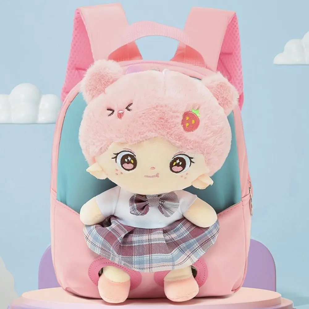 Tas ransel boneka kartun portabel kreatif tas bahu lucu poliester tas sekolah siswa bongkar ringan ulang tahun