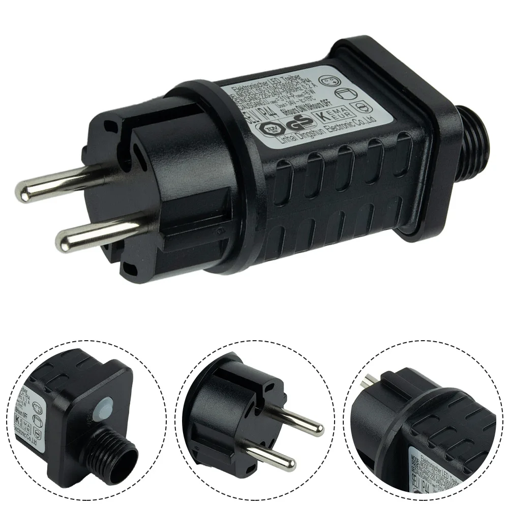 Transformer String Lights 7.2W 31V LED Timer Power Supply Power Adapter Lighting Waterproof Black