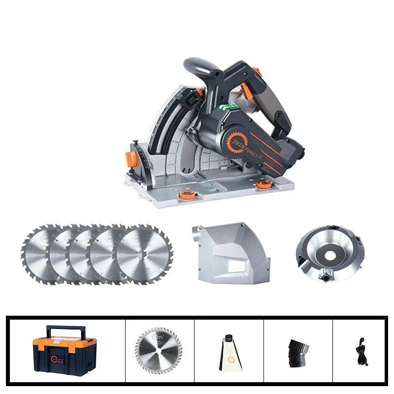 Multifunctional Track Saw Dust-free Circular Saw Woodworking Power Tool Wood Woodworking Guide Rail Cutting Saw
