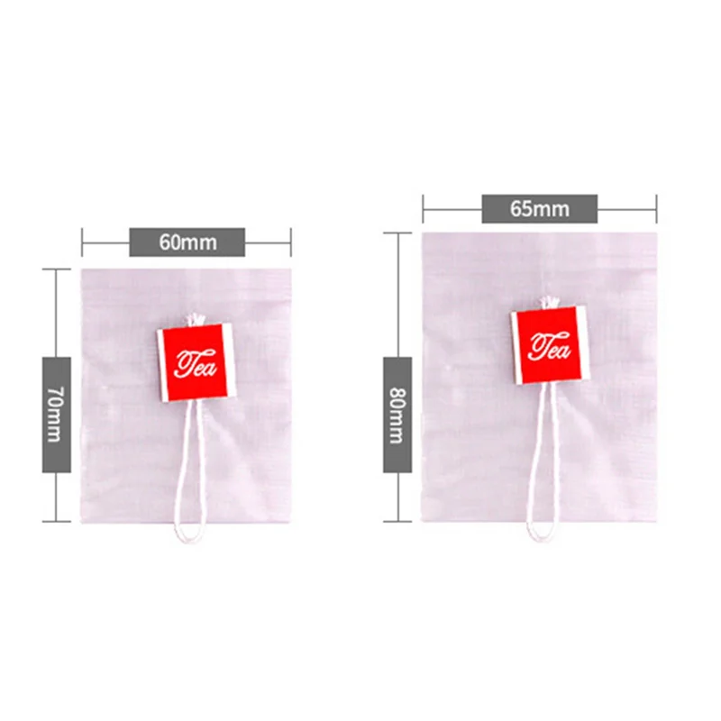 

B62B-1000Pcs Tea Bag Infuser With String Heal Seal 7 X 6Cm Sachet Filter Paper Nylon Teabags Empty Tea Bags