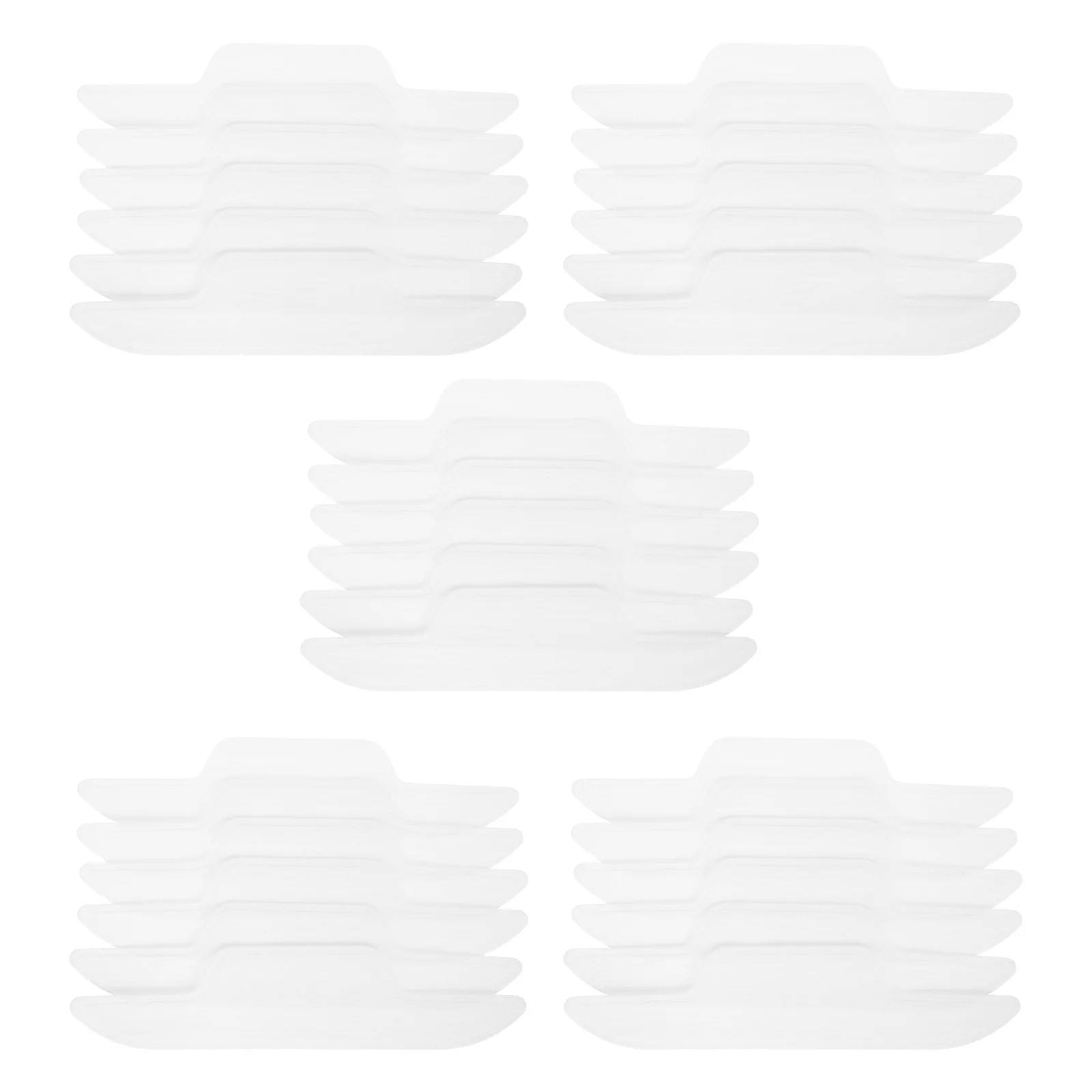 30 Pcs Brim Pad Anti-dirt Sticker Shirt Collar Sweat Cushion Stickers Antiperspirant Dust-free Paper Inner Absorption