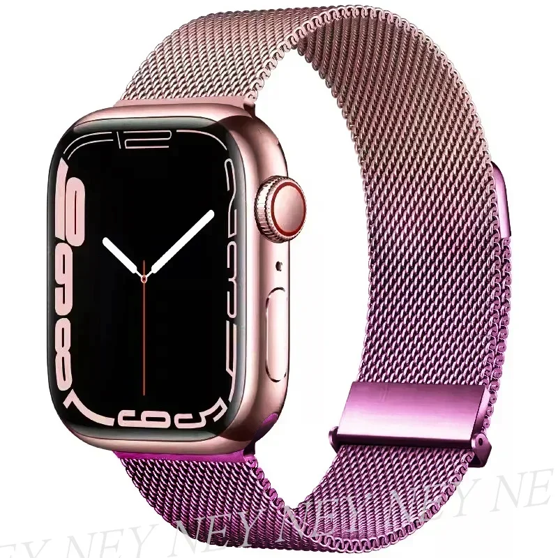 Milanese Loop für Apple Watch Band 44 mm 40 mm 45 mm 38/41 mm Armband Ultra 2 49 mm Metallbänder iWatch Serie 9 8 7 6 SE 5 4 10 42/46 mm