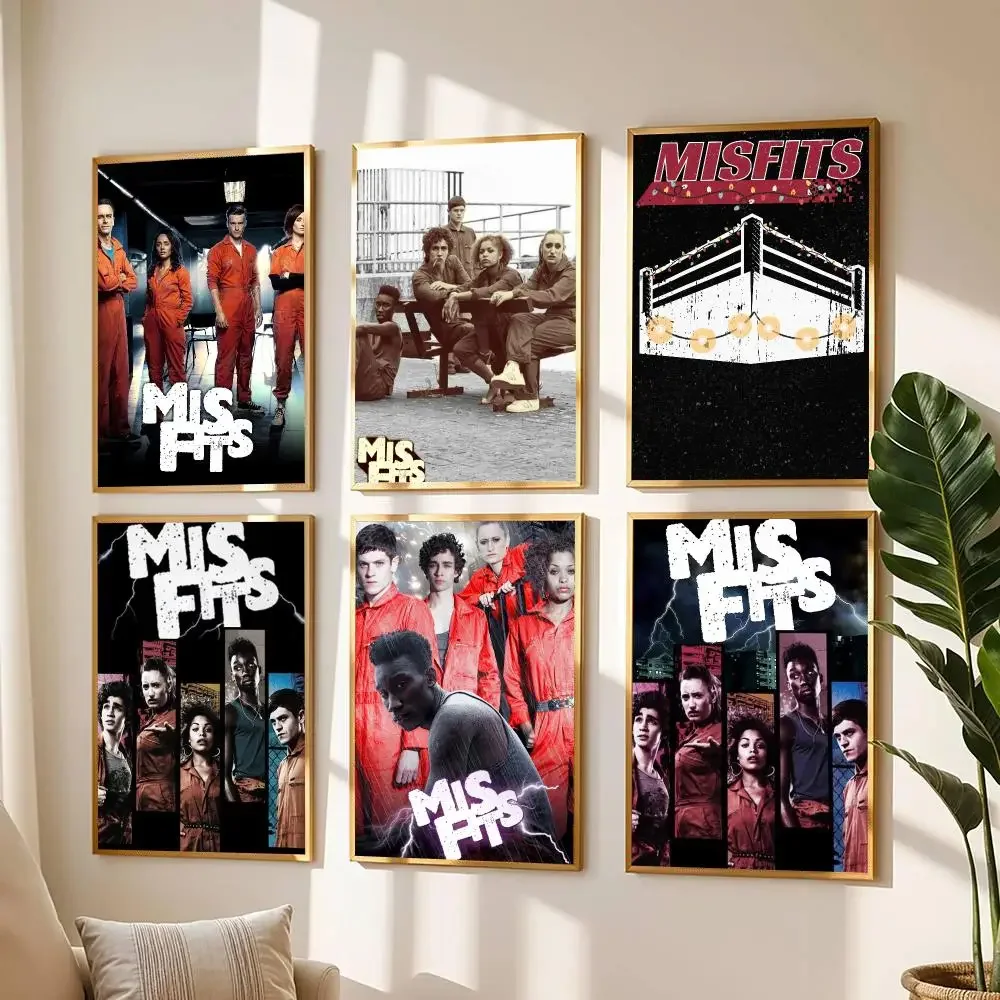 tv series M-Misfits-S Poster Modern Wall Decal for Living Room Cafe Office Bar and Bedroom