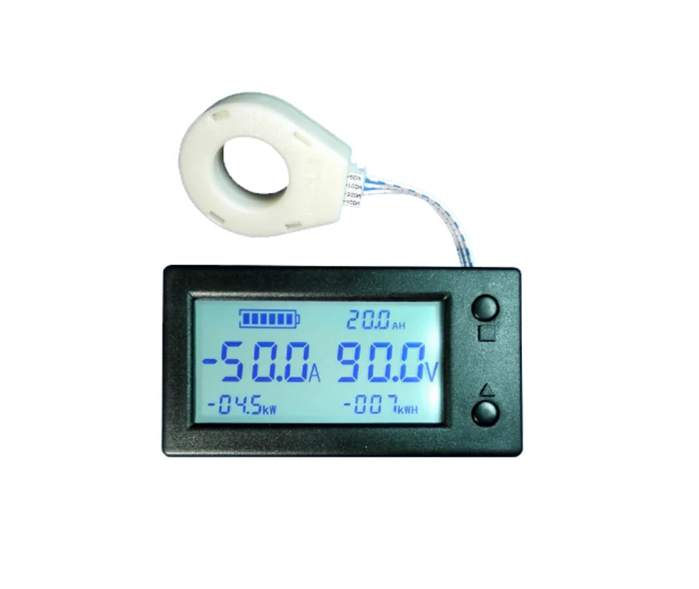 DC 300V 100A 200A 400A Digital Voltmeter Ammeter Battery Capacity Coulometer Power Electric Energy Watt Timer Hall Coulomb Meter