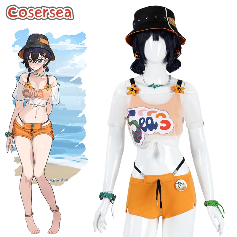 

Cosersea Belle Косплей Костюм Игра Zenless Zone Zero Belle Бикини Купальники Хэллоуин Женский Купальник Униформа Полный комплект