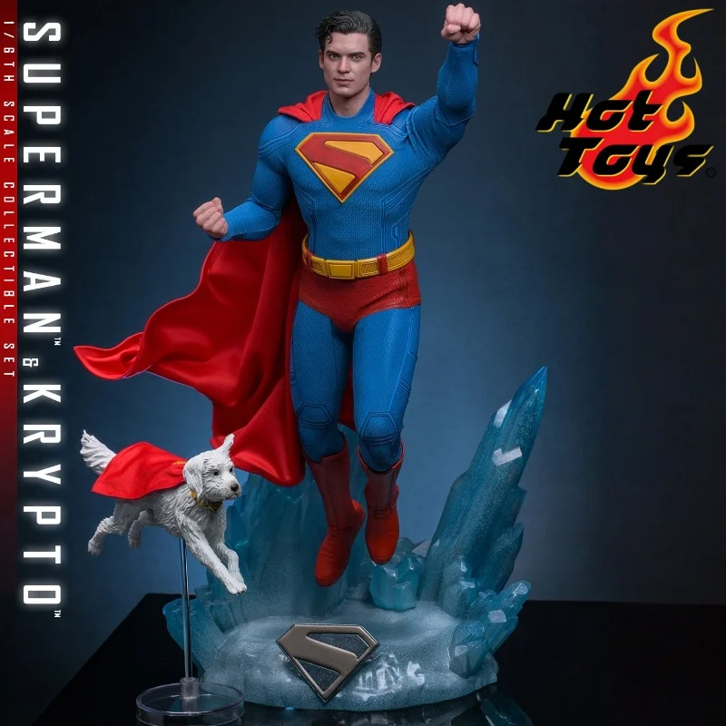 

In Stock Original Hottoys Ht 1/6 Mms812《Superman》Superman&Krypto Action Figure Collectable Model Surprise Birthday/Xmax Toy Gift