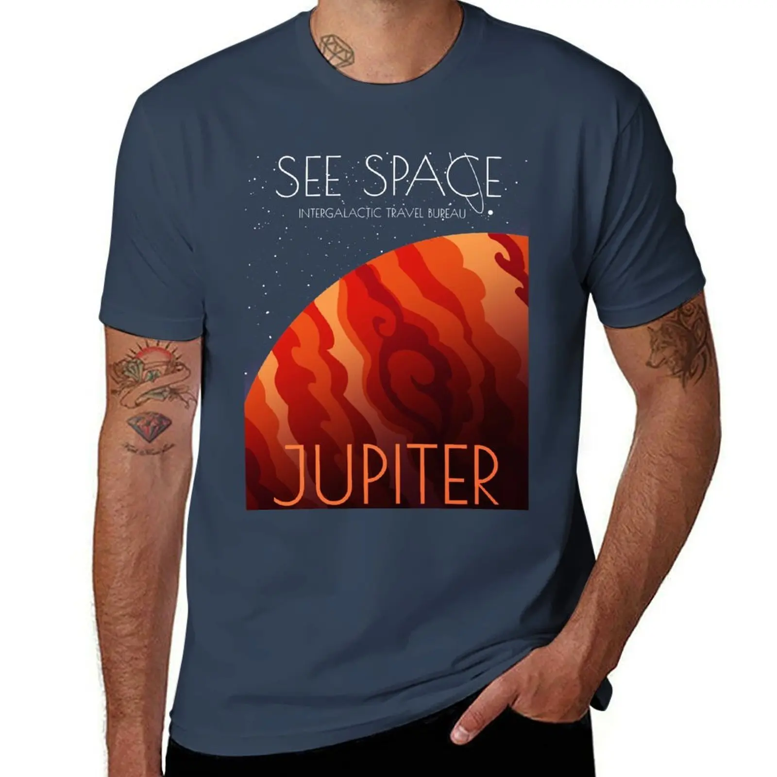 See Space: Jupiter T-Shirt Fashion Graphic Tee for Men