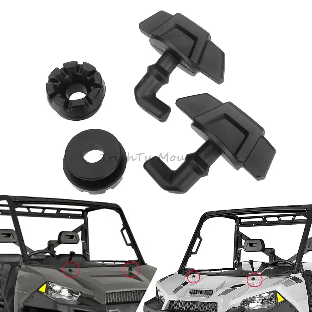 

ATV UTV Hood- Latch Toggles Grommets Kit For Polaris Ranger RZR 900 1000 Sportsman 570 850 ACE 2013-2024 Accessories
