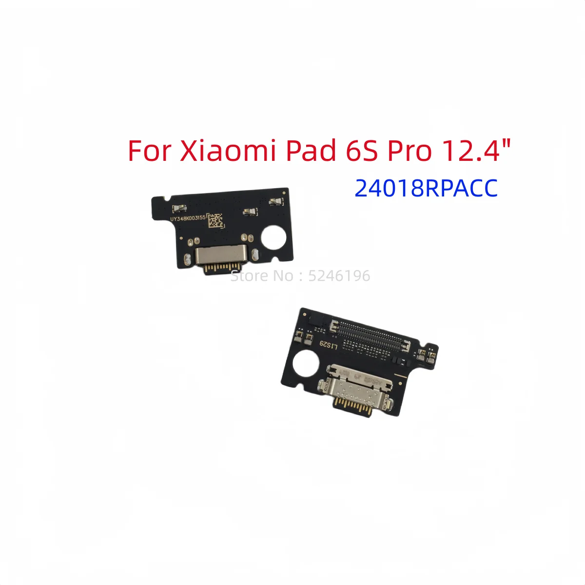 

1pcs USB Charging Port Charger Base Connector For Xiaomi Mi Pad 6S Pro Xiaomi Pad 6S Pro 12.4" inch 24018RPACC Replace Part