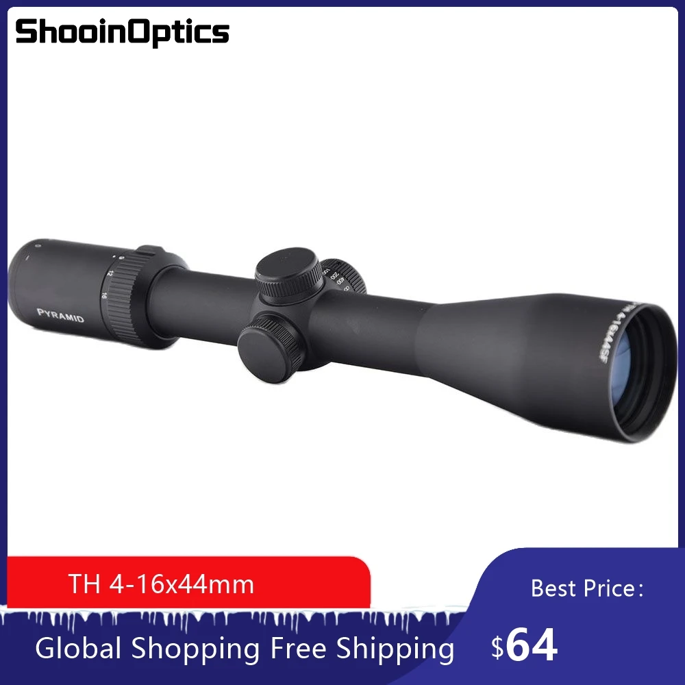 Shooin Optics TH 4-16x44 SFP Hunting Scope Riflescope 30mm Tube 1/4 MOA M1726