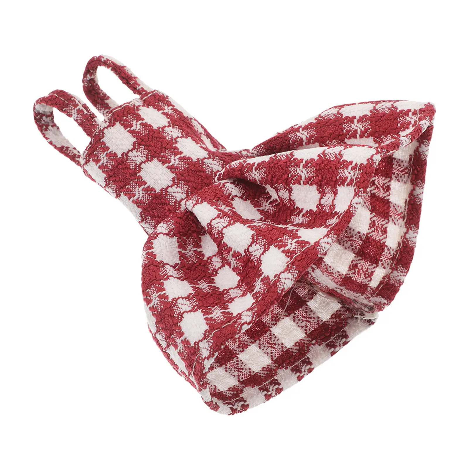 Christmas Elf Dress Red Checkered Suspender Skirt Mini Elf Outfit Holiday Party Winter Use Christmas Dress