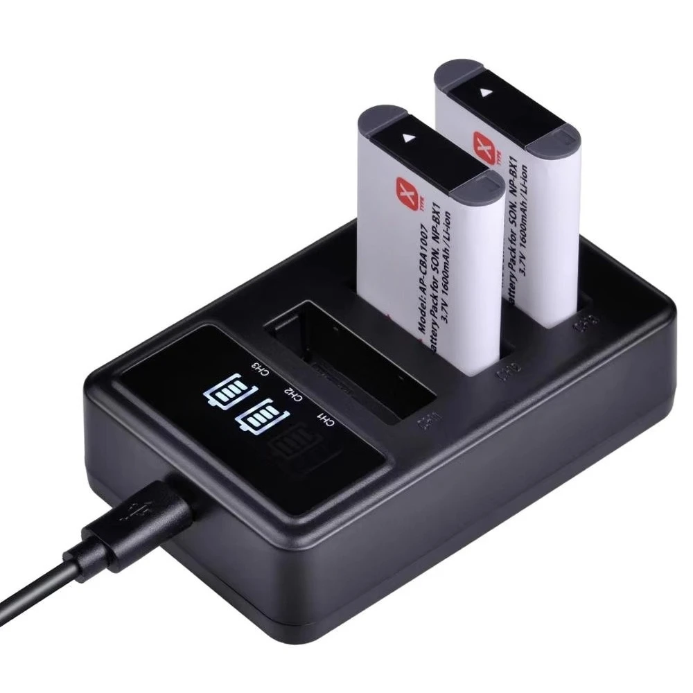 Bateria NP-BX1 de alta capacidade de 1600mAh para câmera Sony ZV-1 RX100 M5 M6 M7 FDR-X3000 HDR-AS300 - Tempo de gravação mais longo