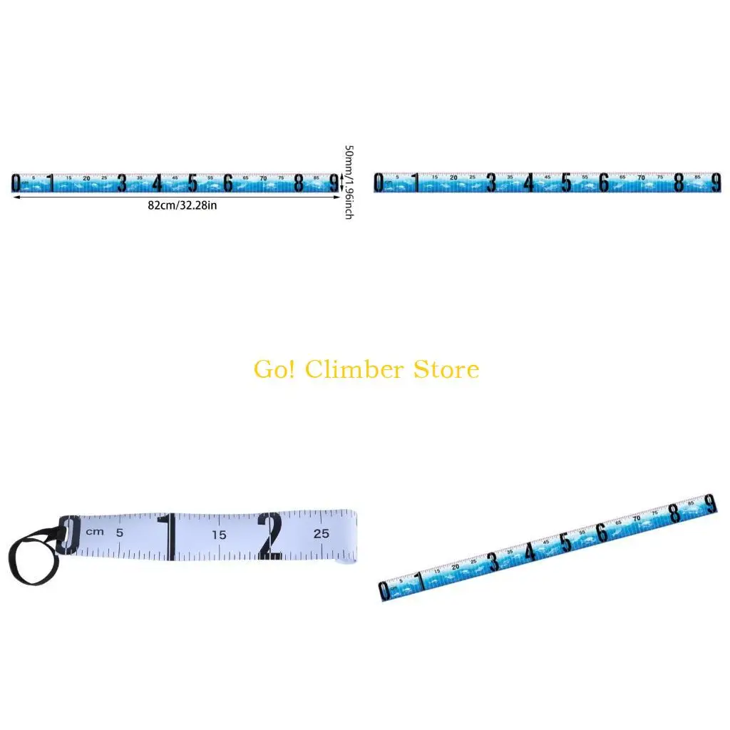

Q84C Fishing Fish Measuring Device Waterproofs Foldable Fish Ruler Fish Measuring Ruler Replacement Measurement Tackle Tool