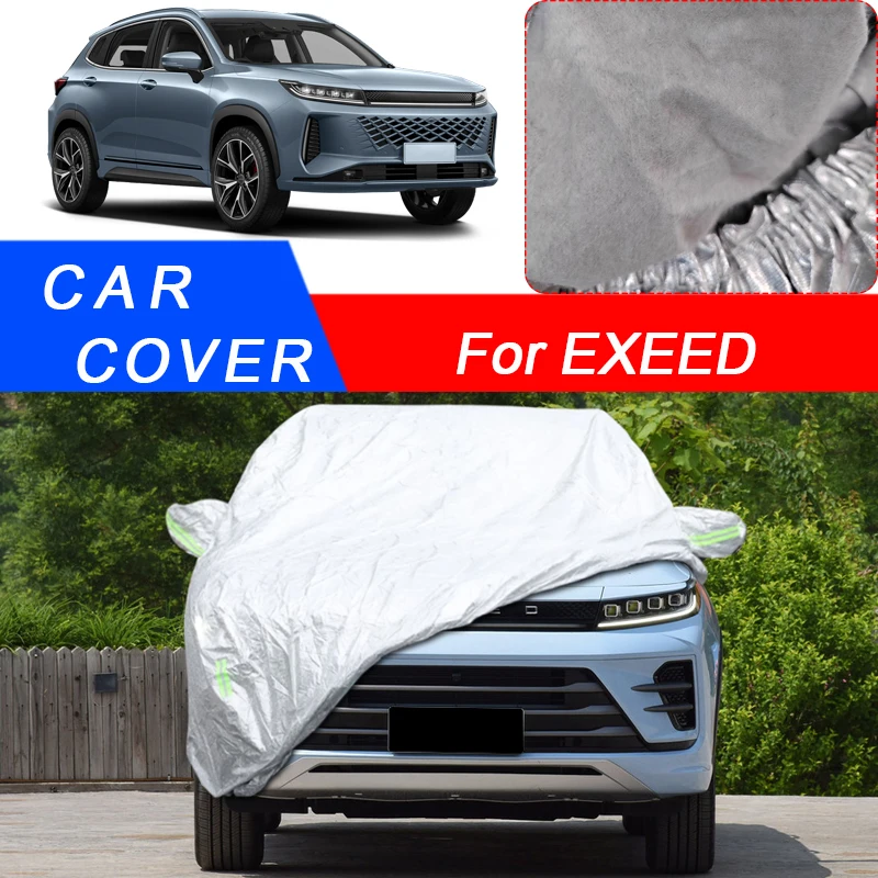 For CHERY ELANTIX ES ET EXEED LX RX TXL VX 2019-Present 3Layer Thicken Car Cover Auto Dustproof Anti-Rain Snow Waterproof