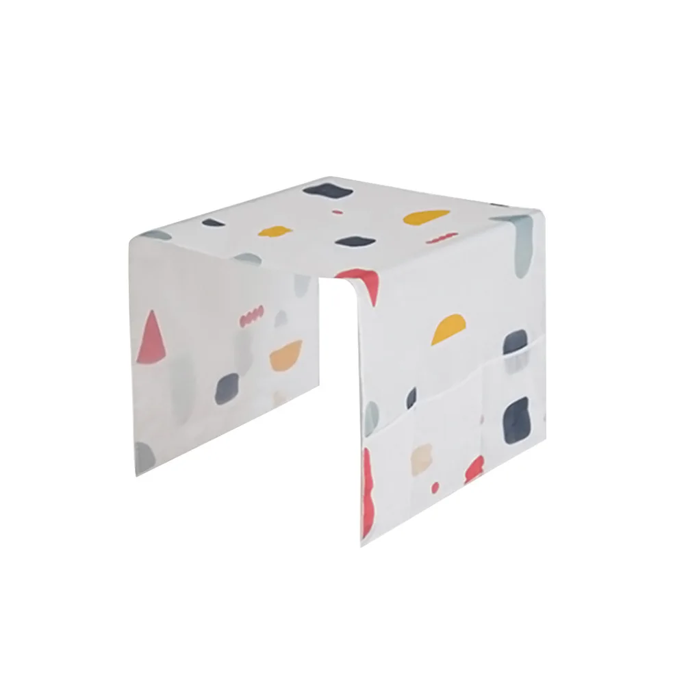 غطاء الثلاجة بتصميم هندسي واقي من الغبار المقاوم للماء مع حقيبة لتخزين المطبخ وتوفير مساحة ملحقات الثلاجة