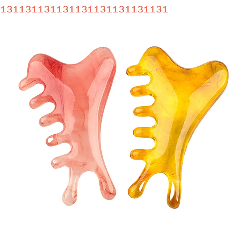 مشط شعر ناعم مضاد للكهرباء الساكنة، ميريديان للجسم، قطعة واحدة من مشط تدليك الجسم من راتينج الدلفين الكبير، مشط بخمسة أسنان واسعة #3