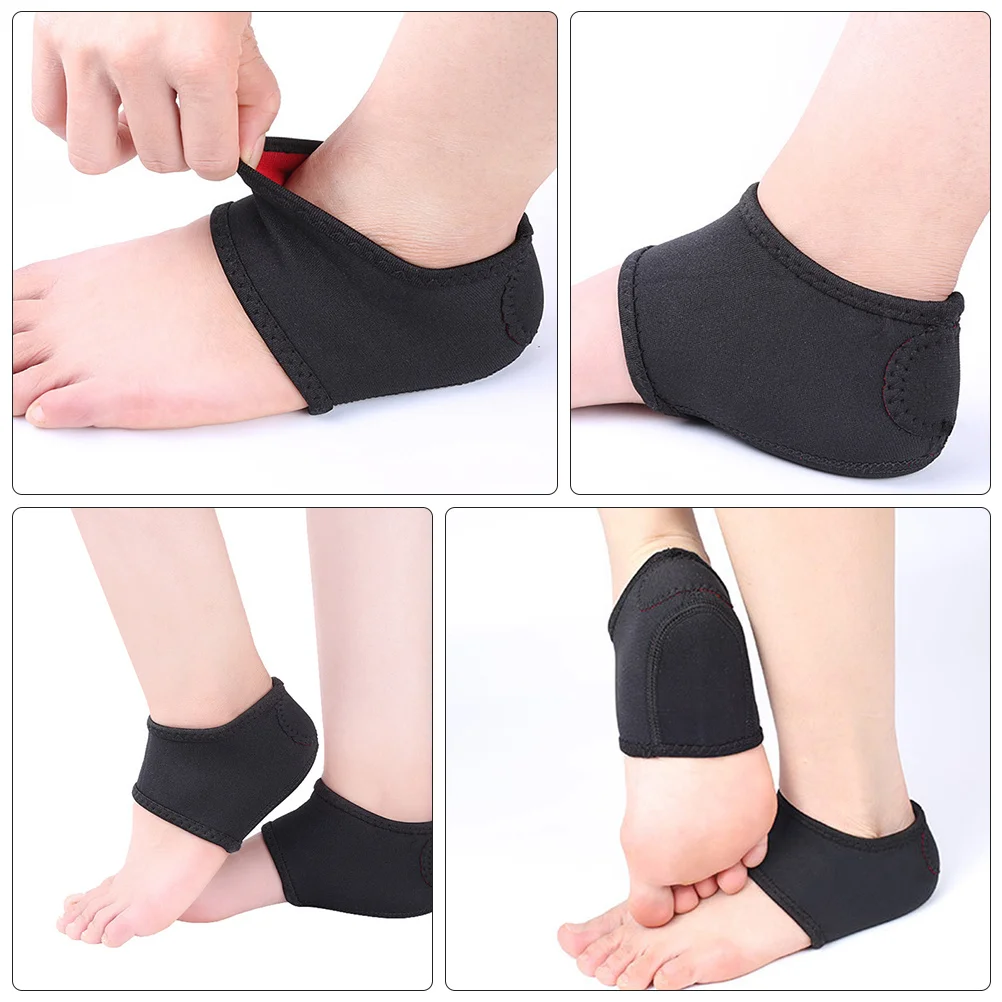 

2pcs Adults Covers Non-Slip Sleeves Universal Fit Comfortable Heel Cushion For Foot Care Support Heel Protector Ankle Pad