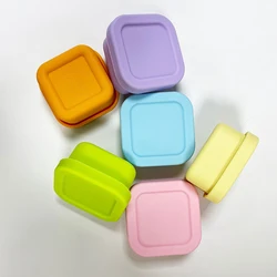 Sealed Silicone Lunch Box Outdoor Bento Box Microwave Oven Silicone Small Containers Lunch Box Summer Ice Cube Mold Snack