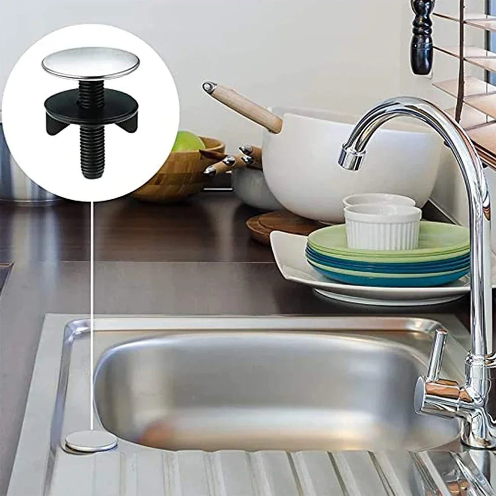 Stainless Steel Kitchen Sink Hole Cover Taps Hole Blanking Plugs Stopper Basin Covers Faucet Hole Plate Stopper Metal Plugs 45mm