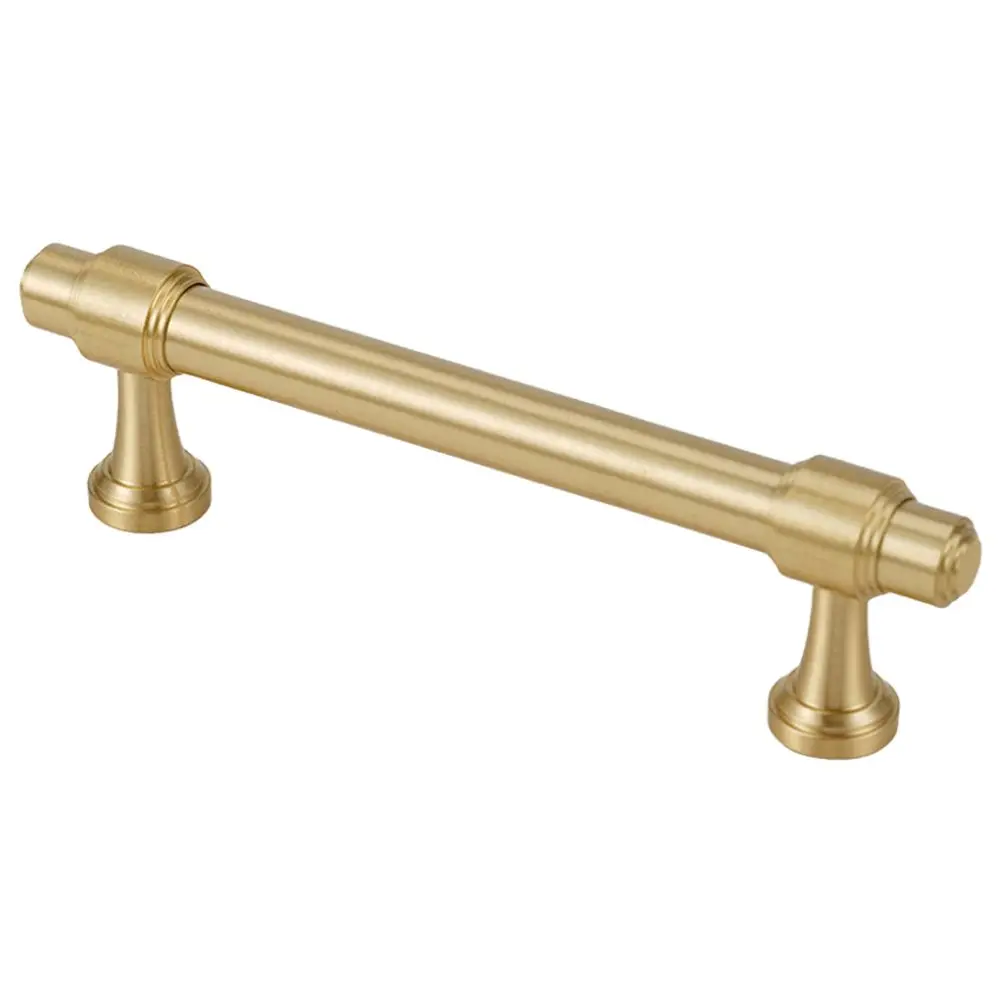 Brass Solid Furniture Handle with Outside Mounting Cabinet Door and Drawer Pull Designed for Long Term Use and Multiple Sizes