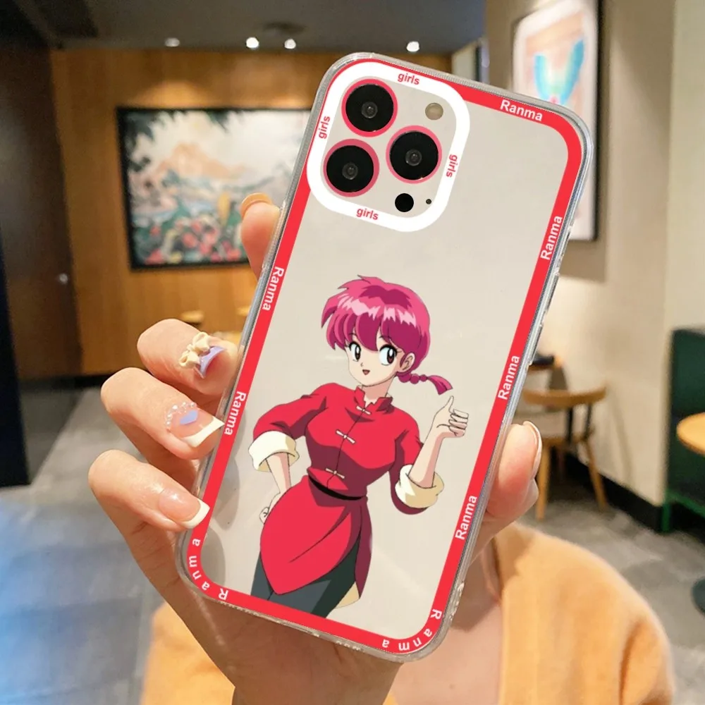 R-Ranma C-Cartoon Phone Case For IPhone 12 11 13 14 Pro Max XR XS Max 16Plus 16promaxCase