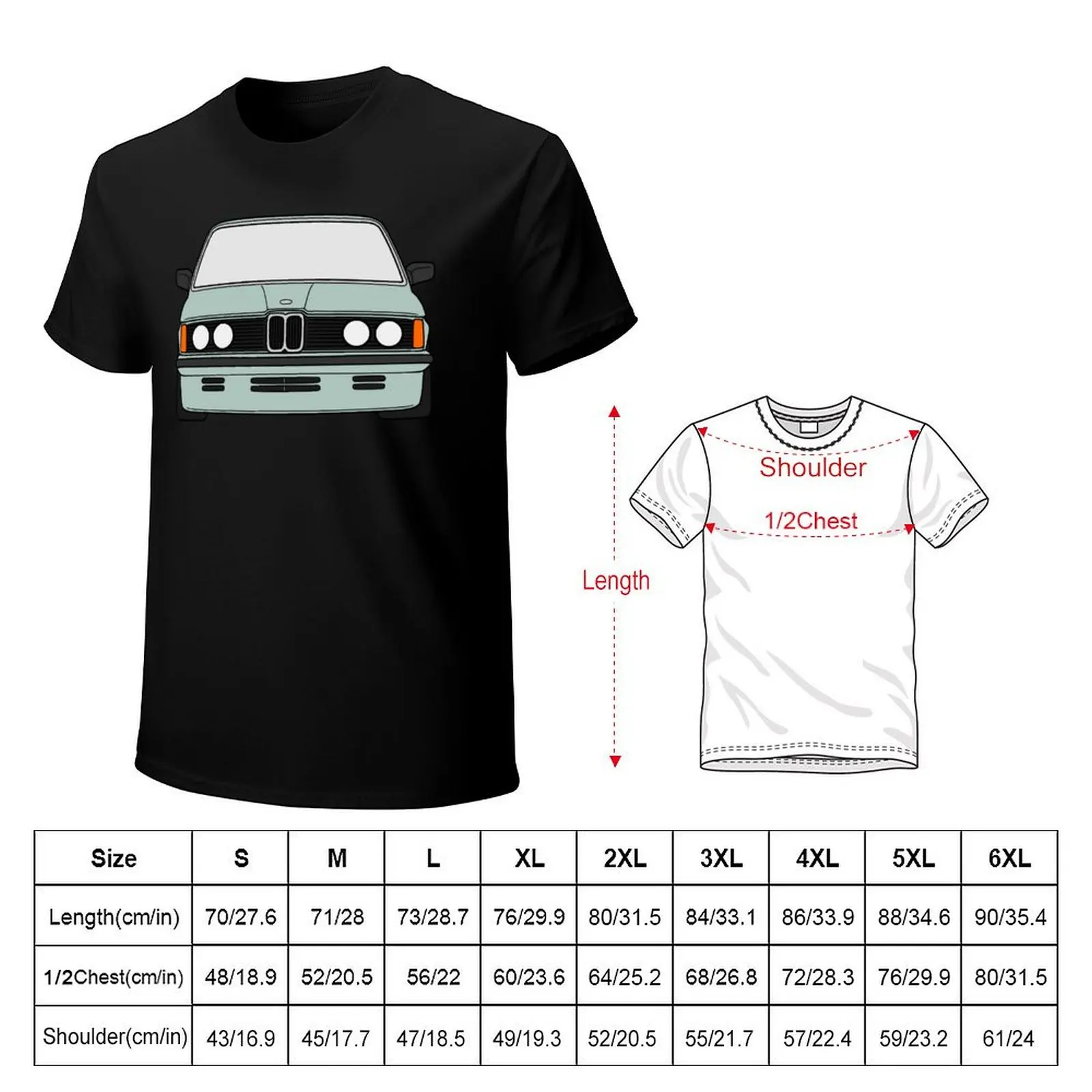 E21 Classic 1975–1983 opal green color T-Shirt Big and Tall Short Sleeve Tee