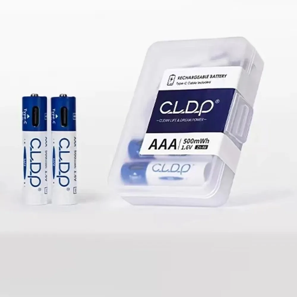8pcs/lot Type-C USB 1.6V AAA Battery 500mWh NI-ZN AAA Rechargeable Battery Is Suitable for Remote Control Car Toys