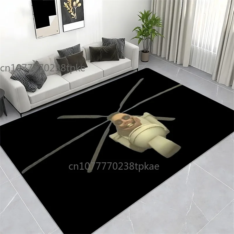 Alfombra de juego Skibidi para inodoro, tapetes para puerta, alfombras decorativas para sala de estar y dormitorio, alfombra para piso de cocina y baño