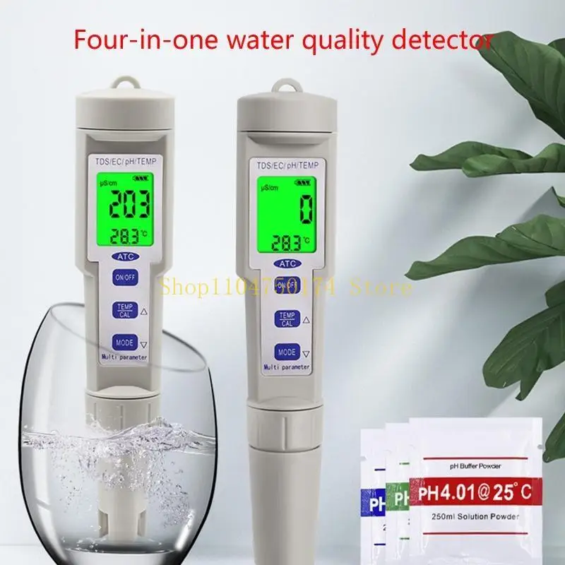 4 in 1 EC Temp Tester Pocket Size Water Quality Tester for Drinking Water Top Sale